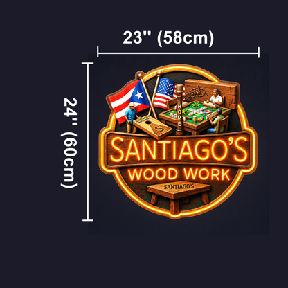 SANTIAGO'S WOODWORK Custom LED Neon Sign