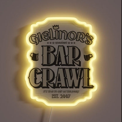 2007scape Bar Crawl Osrs Rgb Led Neon Sign - Shineneon