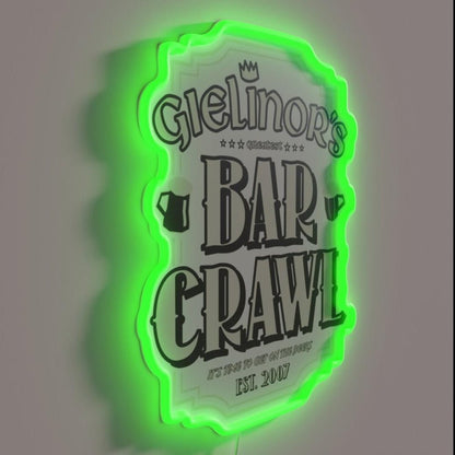 2007scape Bar Crawl Osrs Rgb Led Neon Sign - Shineneon