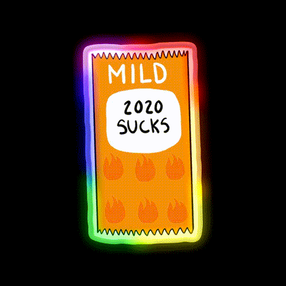 2020 Sucks Sauce Packet Fast Food Led Neon Sign For Burger Place Rgb Color - LED neon sign close-up detail