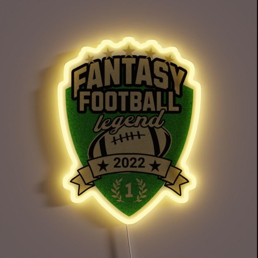 2022 Fantasy Football Legend Champion Rgb Led Neon Sign - Shineneon