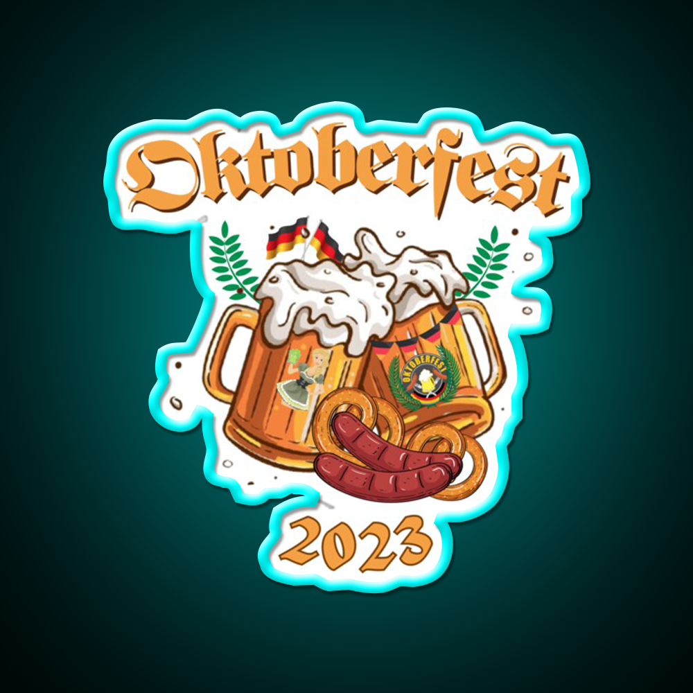 2023 Oktoberfest Beer Festival Gear Beer Bar Decor Led Neon Sign Rgb Color