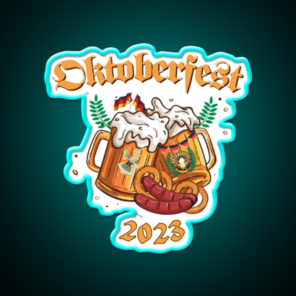 2023 Oktoberfest Beer Festival Gear Beer Bar Decor Led Neon Sign Rgb Color
