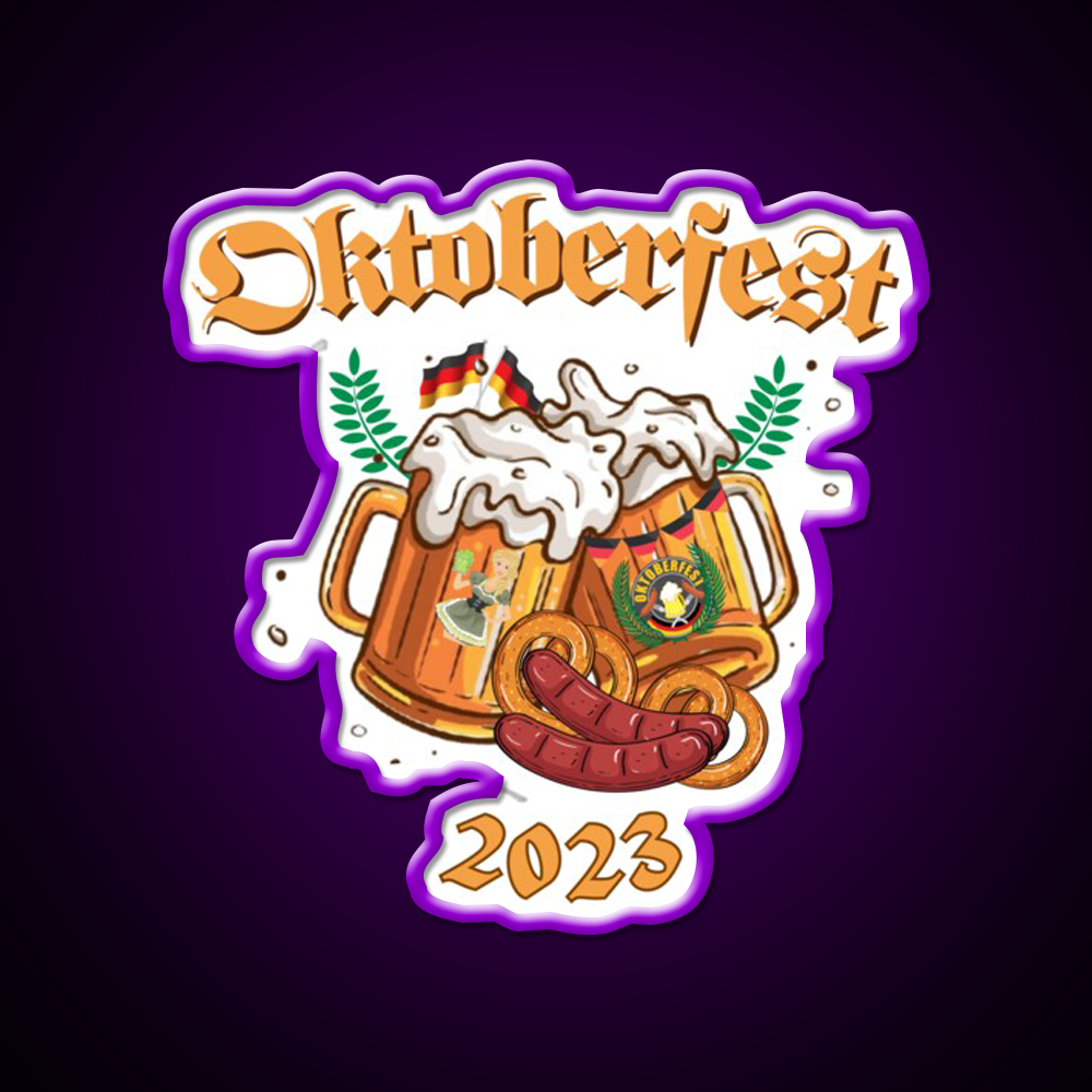 2023 Oktoberfest Beer Festival Gear Beer Bar Decor Led Neon Sign Rgb Color - LED neon sign view 9