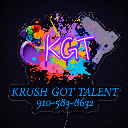 KRUSH GOT TALENT Custom LED Neon Sign