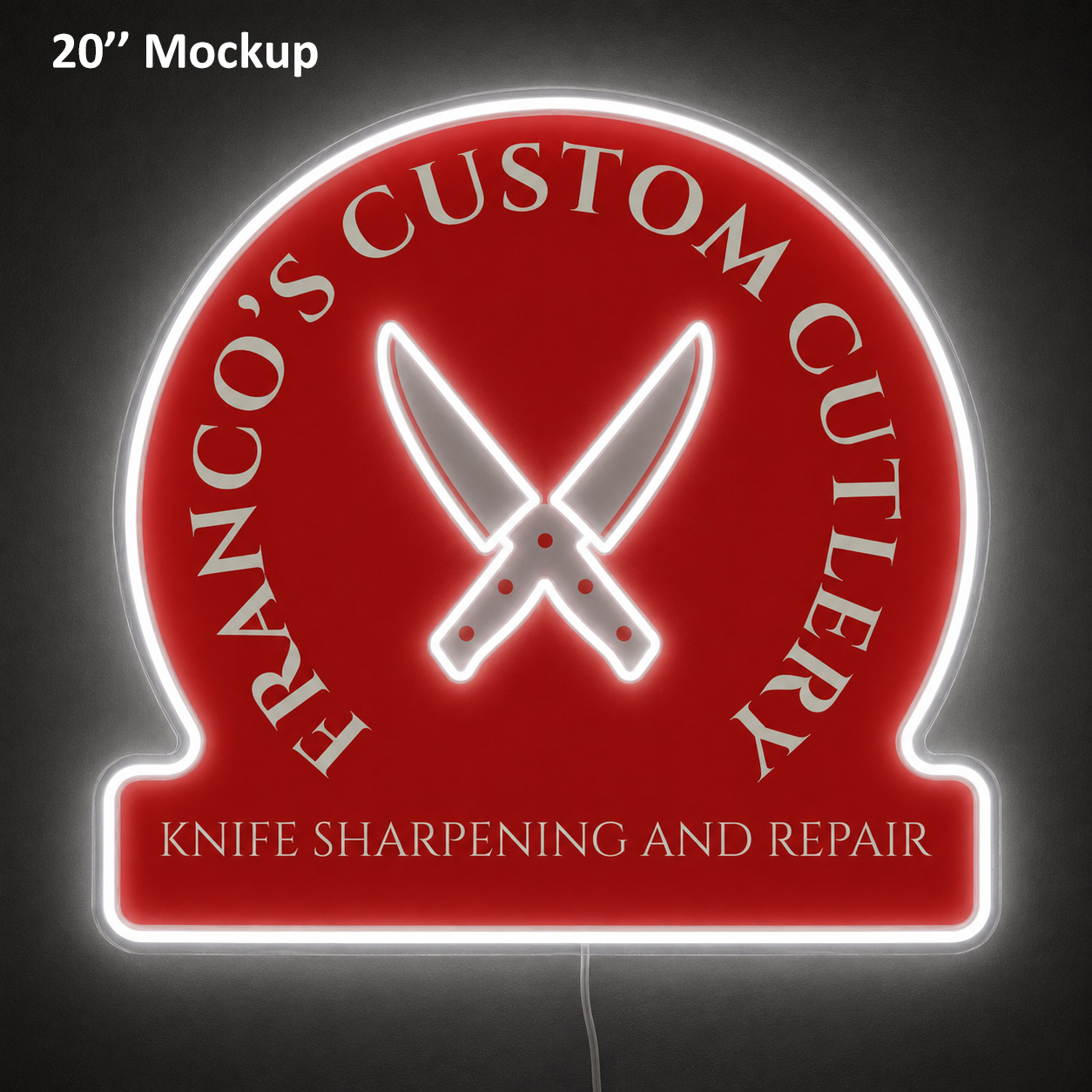FRANCO'S CUSTOM CUTLERY Custom LED Neon Sign