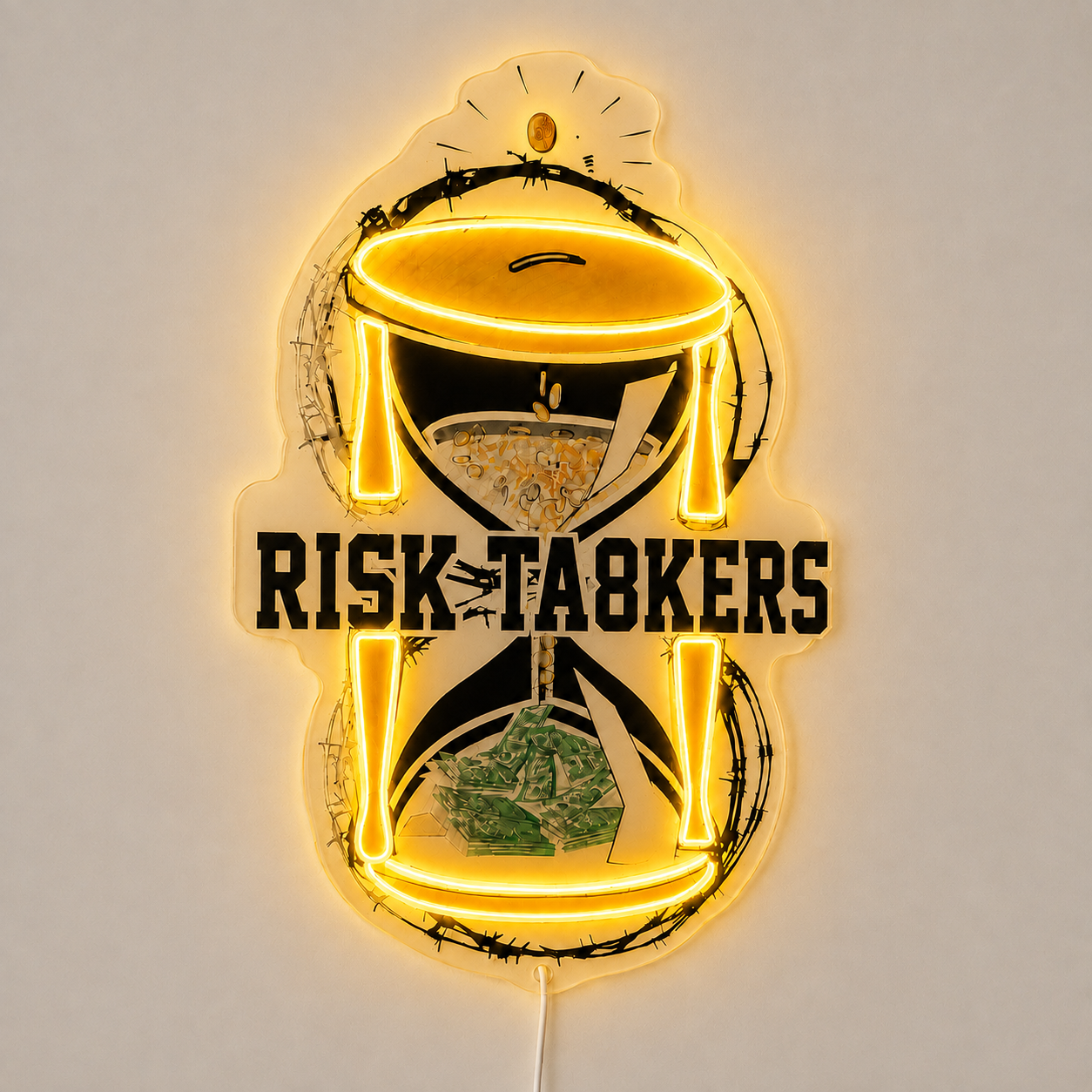 RISK TA8KERS Custom LED Neon Sign