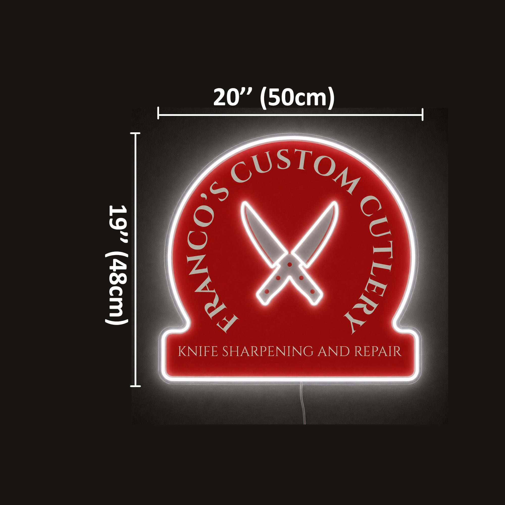 FRANCO'S CUSTOM CUTLERY Custom LED Neon Sign