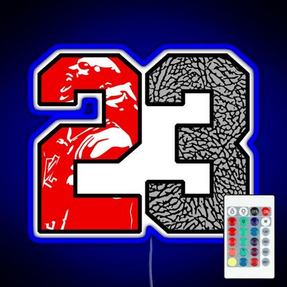 23 Cement Rgb Led Neon Sign Pop Wall Art