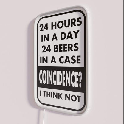 24 Beers In A Case Rgb Led Neon Sign - Shineneon