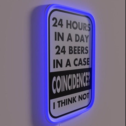 24 Beers In A Case Rgb Led Neon Sign - Shineneon