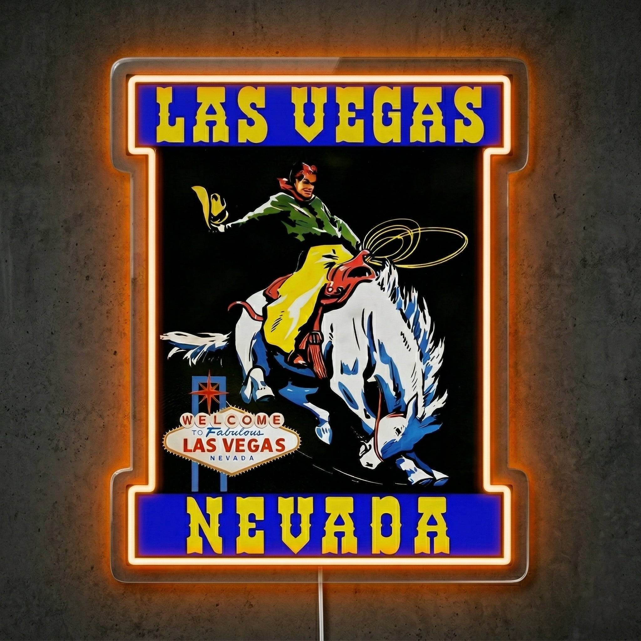 ShineNeon™ Las Vegas Cowgirl neon sign USB Power - LED neon sign view 5