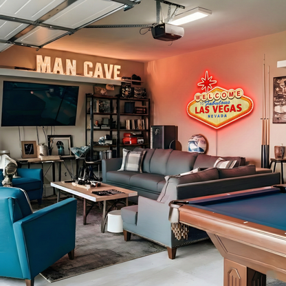 ShineNeon™ Welcome to Fabulous Las Vegas LED Neon Sign - Nevada Landmark Decor USB Powered