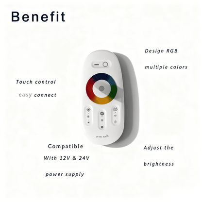 2.4G Wireless RF RGB LED Neon Sign Controller Kit – Easy Brightness/Color Control - Shineneon