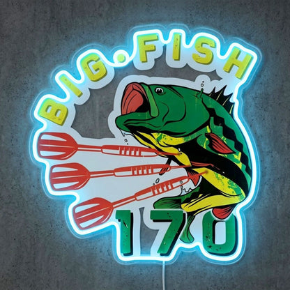 ShineNeon™ Big Fish 170 neon sign USB Power - Custom LED neon sign front view