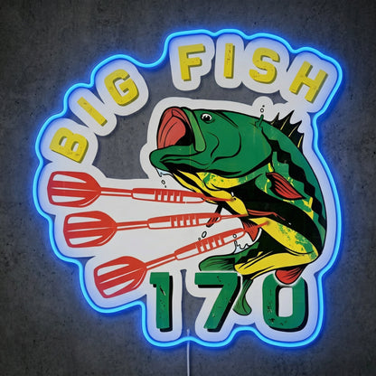 ShineNeon™ Big Fish 170 neon sign USB Power - LED neon sign close-up detail