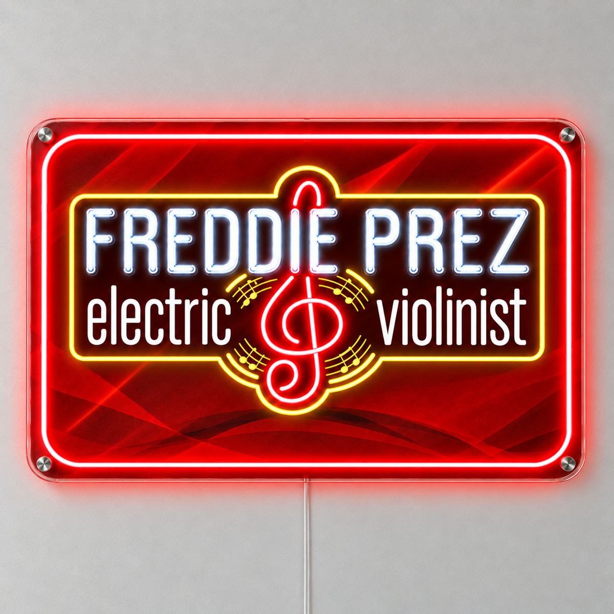 FREDDIE PREZ Custom LED Neon Sign 25inch