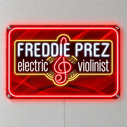 FREDDIE PREZ Custom LED Neon Sign 25inch