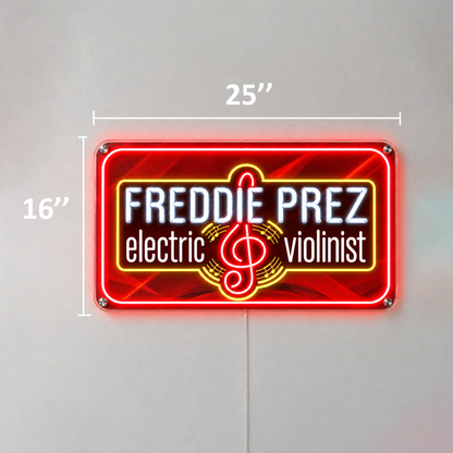 FREDDIE PREZ Custom LED Neon Sign 25inch