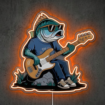 ShineNeon™ Guitar Fish Jam neon sign USB Power - LED neon sign view 6