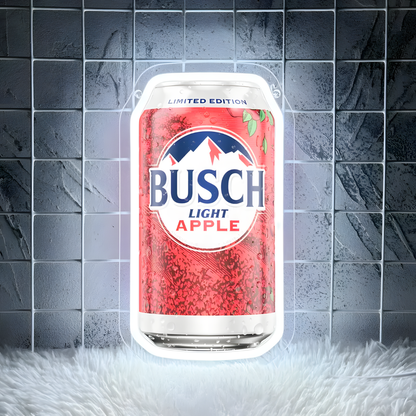 Apple Beer Can USB LED Neon Sign Beer Can for Man Cave Bar Garage Party