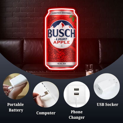 Beer USB LED Neon Sign for Bar Business Cave & Christmas Gift