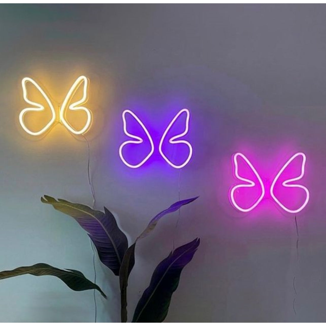 3 Butterflies Led Sign Business Neon Sign