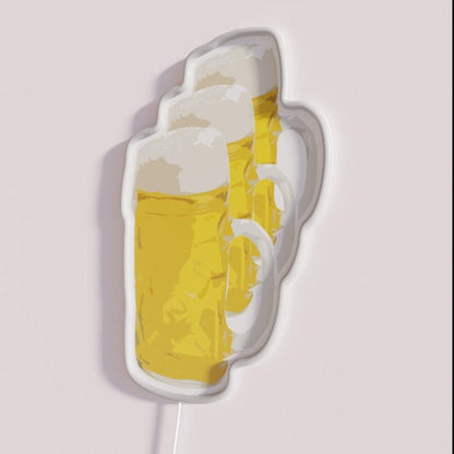 3 Mugs Of Beer Rgb Led Neon Sign - Shineneon