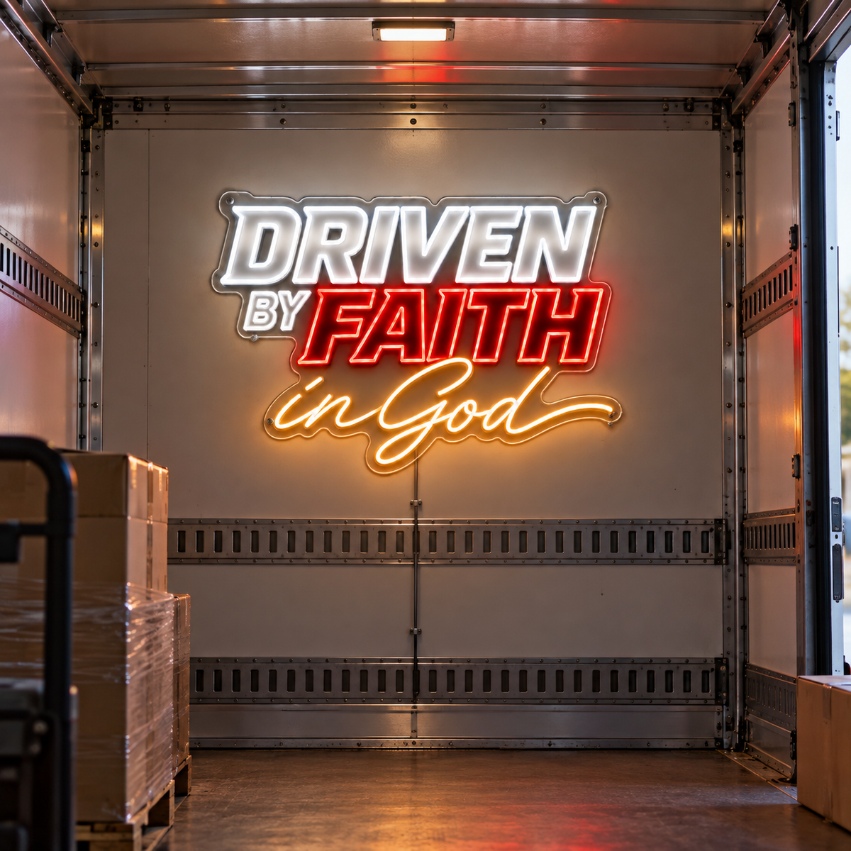 Driven By Faith In God Custom LED Neon Sign