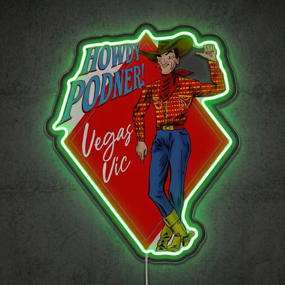 ShineNeon™ Nevada Cowgirl Glow neon sign USB Power - LED neon sign view 9