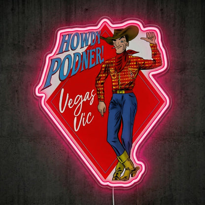 ShineNeon™ Nevada Cowgirl Glow neon sign USB Power - LED neon sign view 6