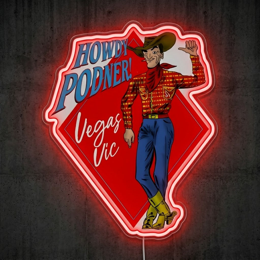 ShineNeon™ Nevada Cowgirl Glow neon sign USB Power - LED neon sign view 5