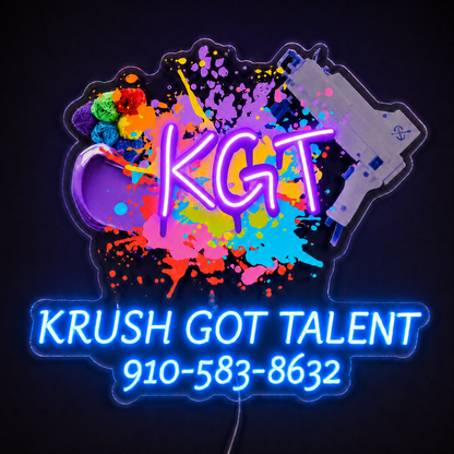 KRUSH GOT TALENT Custom LED Neon Sign