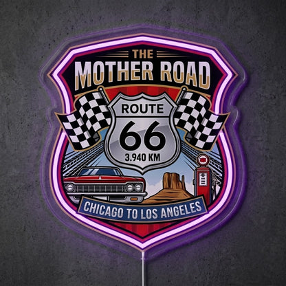 ShineNeon™ Mother Road Route 66 neon sign USB Power - LED neon sign view 7