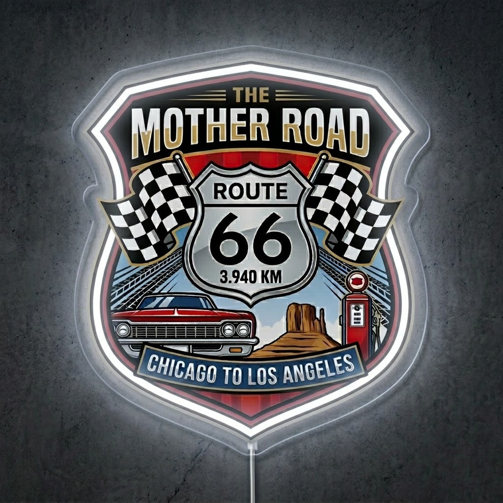 ShineNeon™ Mother Road Route 66 neon sign USB Power - LED neon sign view 8