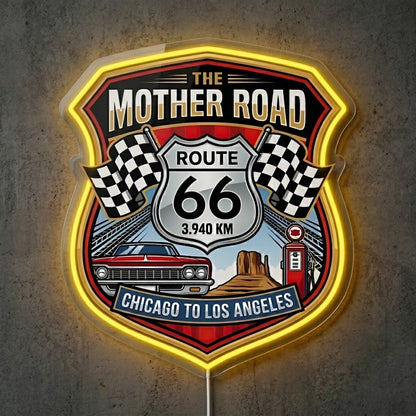 ShineNeon™ Mother Road Route 66 neon sign USB Power - LED neon sign view 5