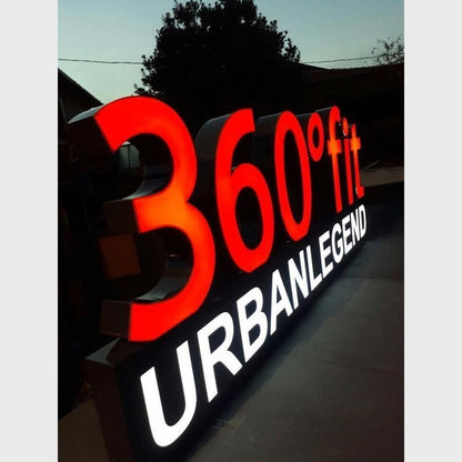 360 Fit Urbanlegend 3D Frontlit Channel Letters Led Light Sign - Shineneon