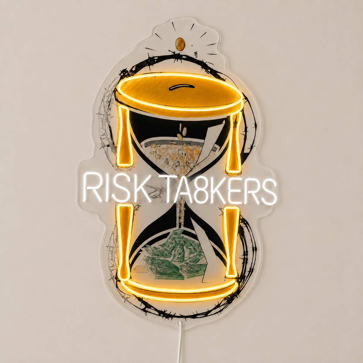 RISK TA8KERS Custom LED Neon Sign