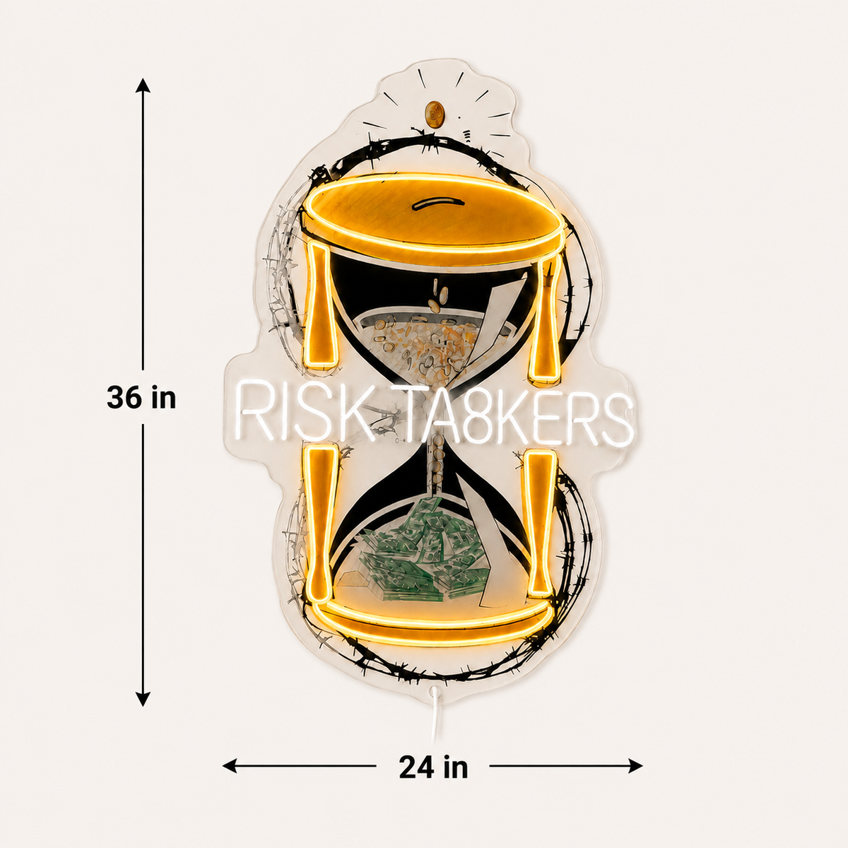 RISK TA8KERS Custom LED Neon Sign