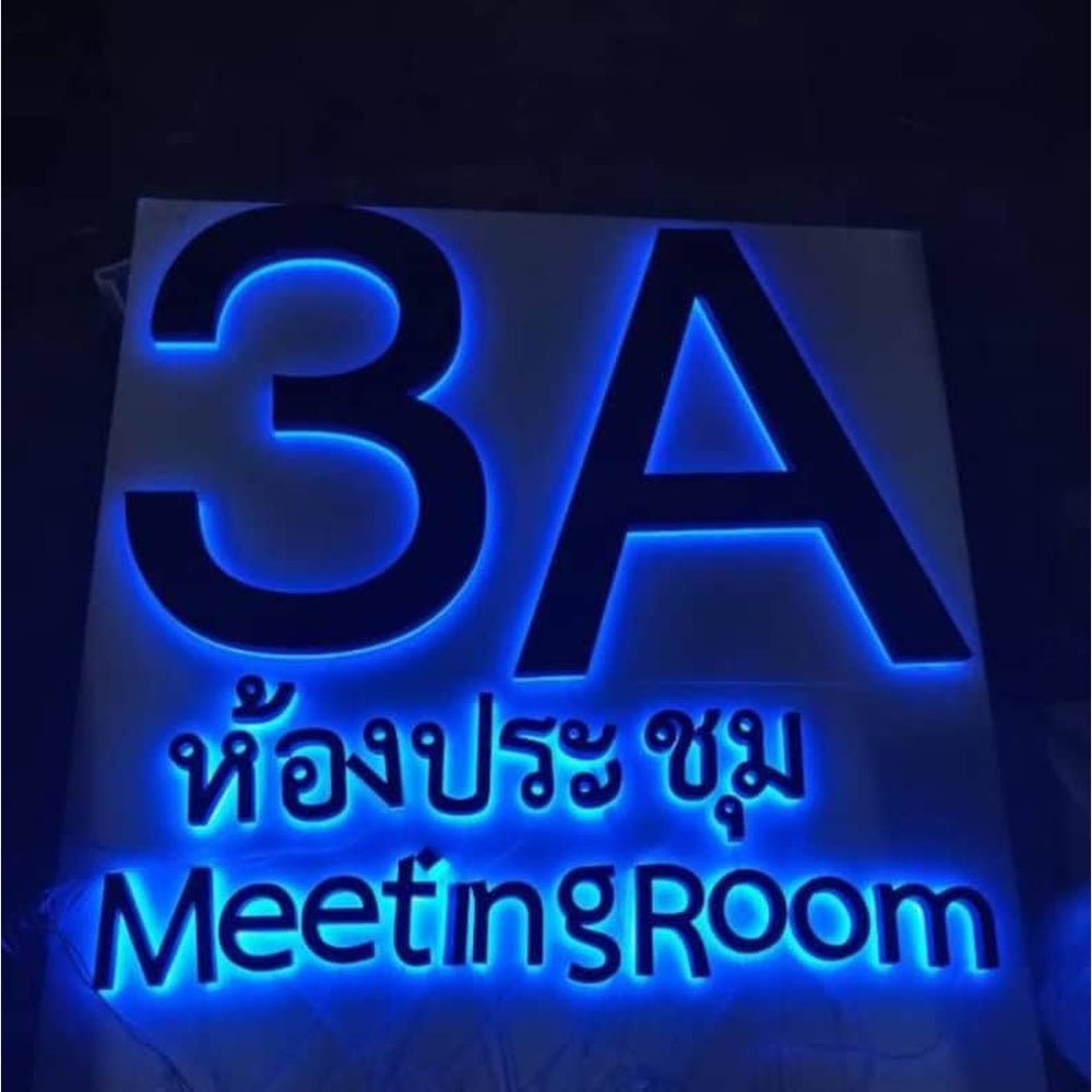 3A Meeting Room 3D Backlit Channel Letters Led Light Sign - Shineneon