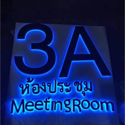3A Meeting Room 3D Backlit Channel Letters Led Light Sign - Shineneon