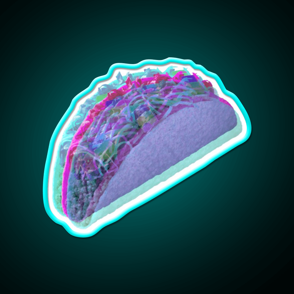 3D Taco Led Neon Sign Mexican Food Sign Rgb Color - Shineneon