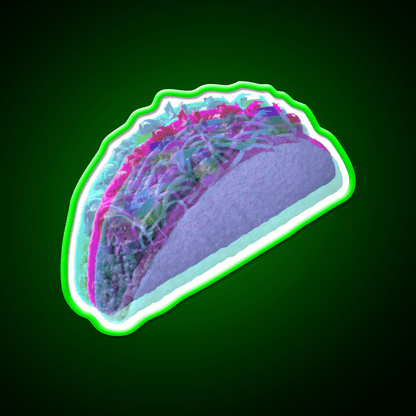 3D Taco Led Neon Sign Mexican Food Sign Rgb Color - Shineneon