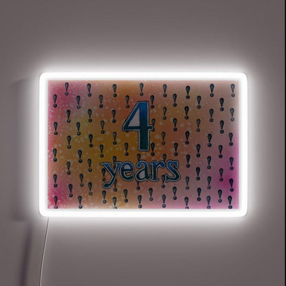 4 Years Rgb Led Neon Sign - Shineneon