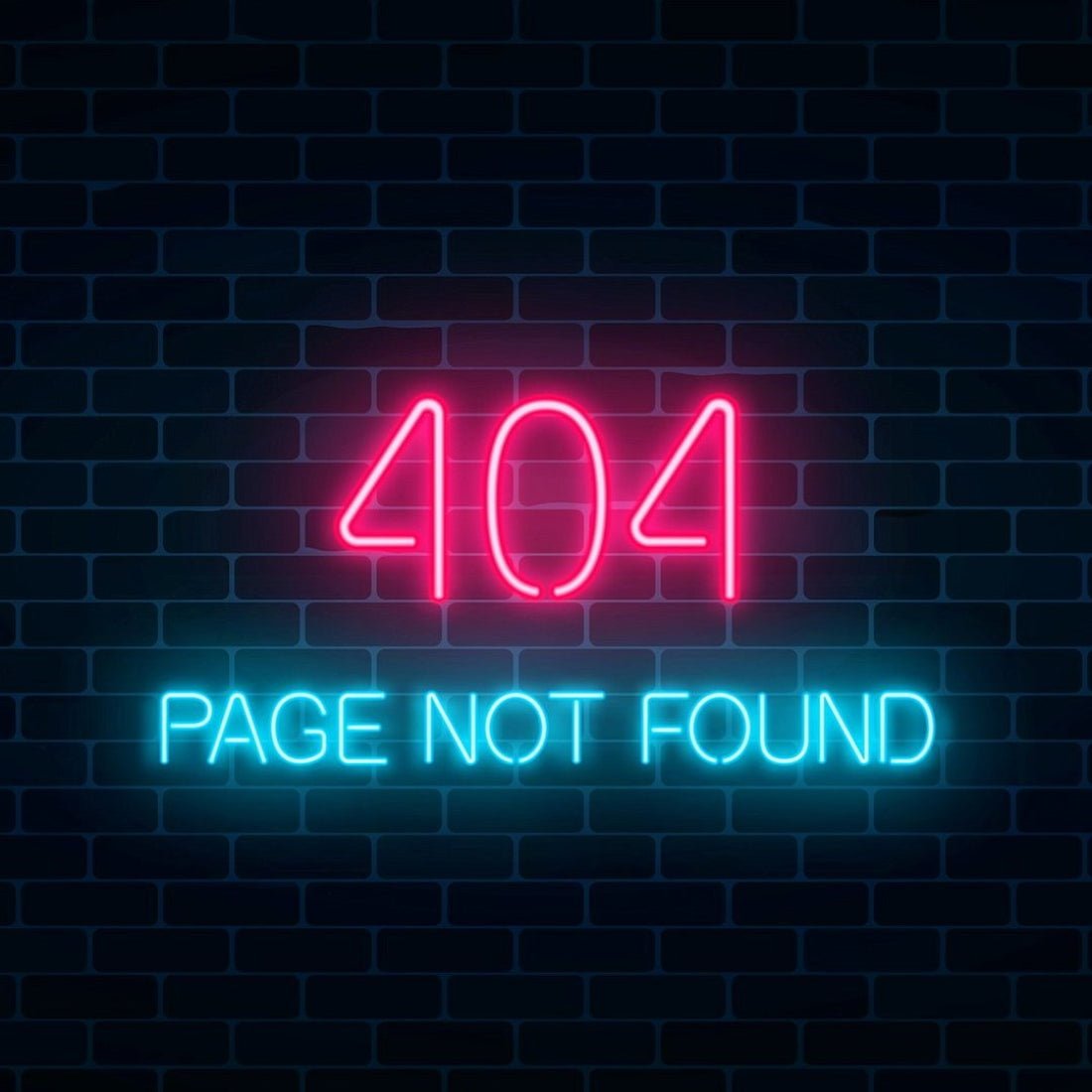 404 Error Page Not Found Led Sign Business Neon Sign - Shineneon