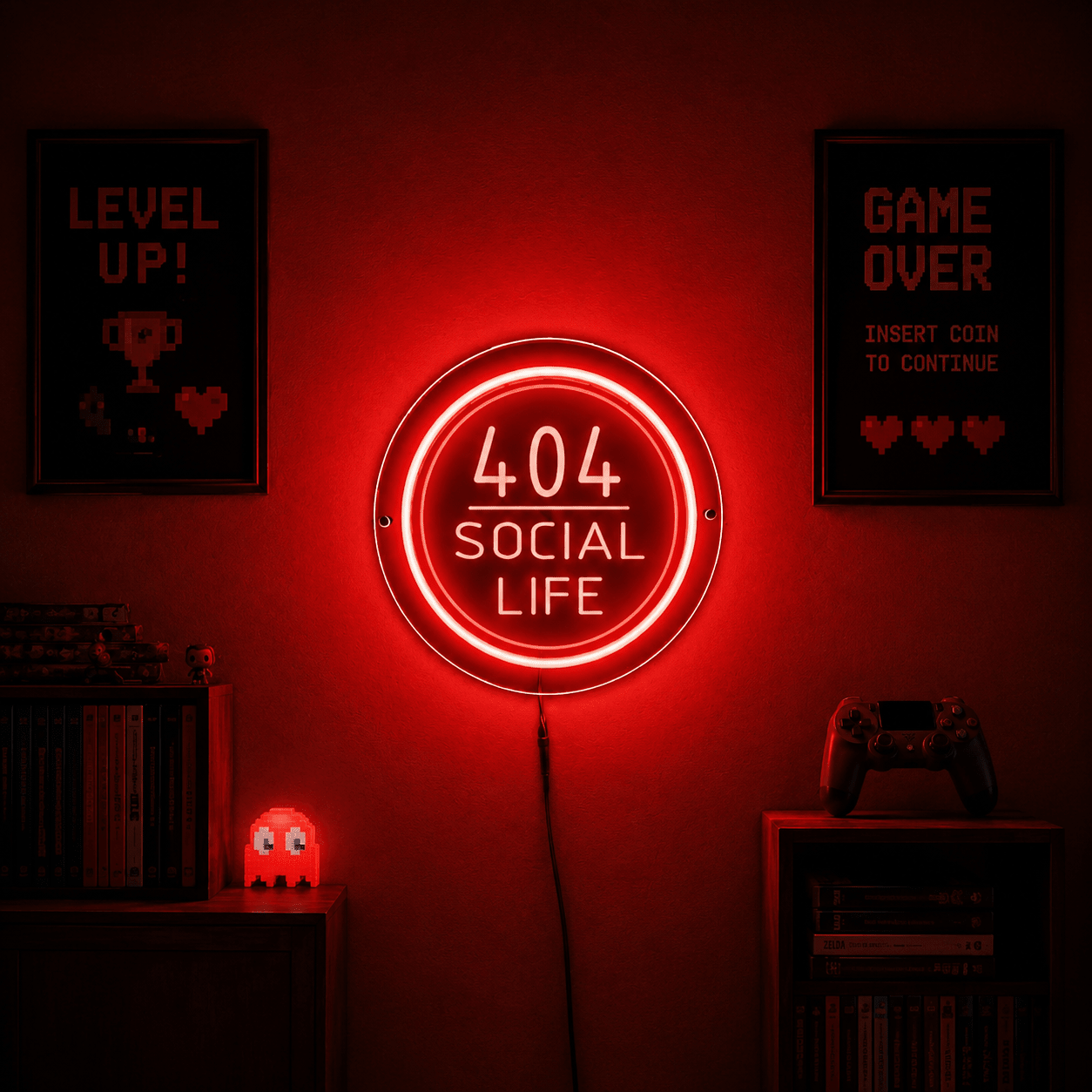 404 Social Life LED Neon Sign - Shineneon