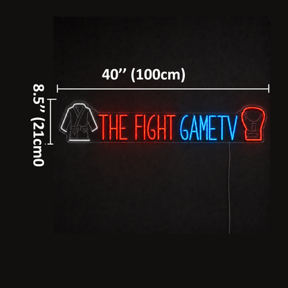 THE FIGHT GAMETV Custom LED Neon Sign