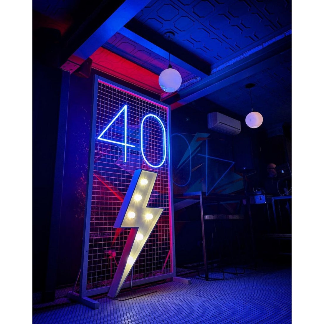 40th Birthday Led Sign Business Neon Sign