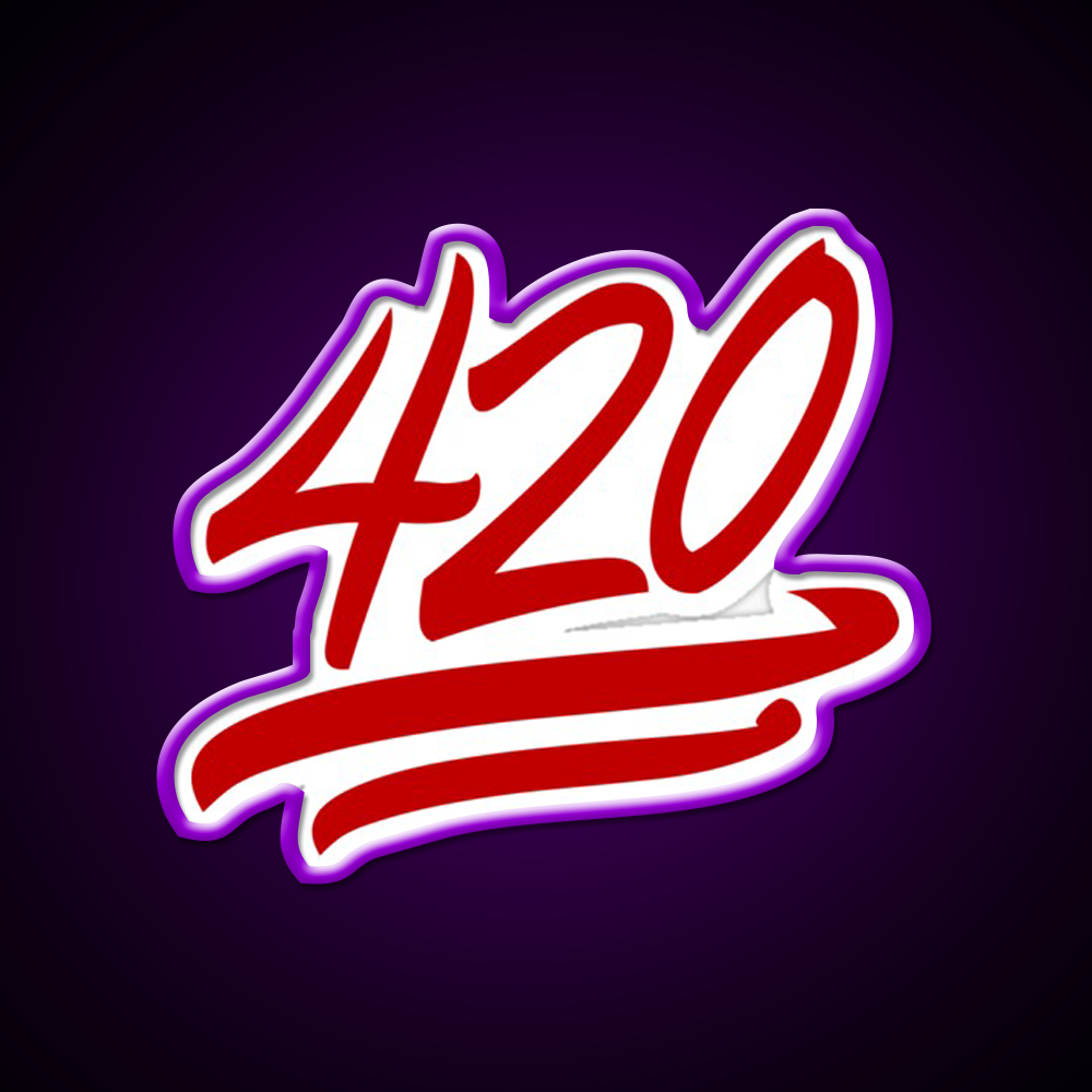 420 Emoji Hemp Inspired Green Leaf Led Neon Sign Rgb Color - LED neon sign view 9