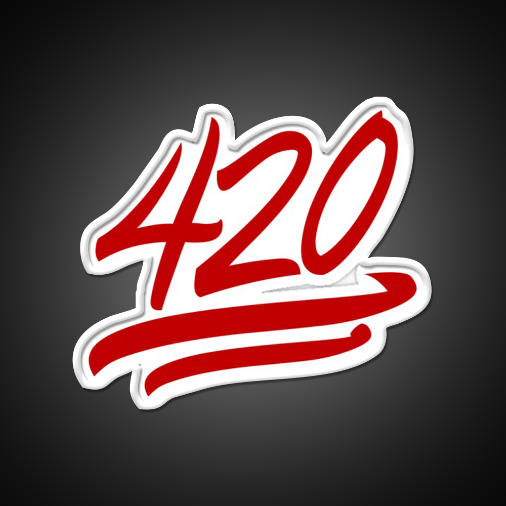 420 Emoji Hemp Inspired Green Leaf Led Neon Sign Rgb Color - LED neon sign view 11